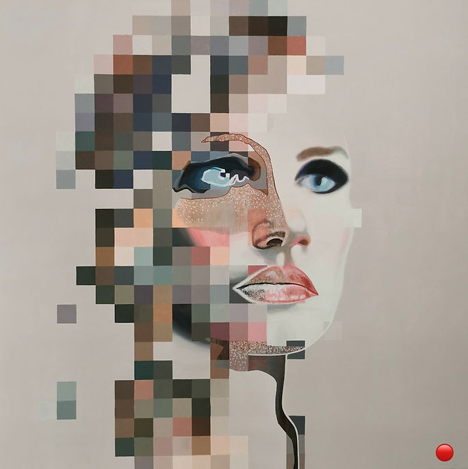 Meta_Jess_1 - Série Dé_corporation - Femme Artiste peintre contemporaine Caroline David - Achat de tableau - achat de peinture - Art contemporain - comtemporary artist - emerging artist - contemporary woman artist - Artiste émergente - artiste contemporaine