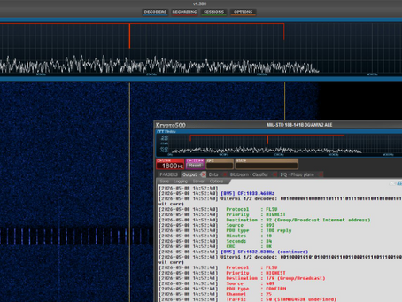 Krypto500 | HF decoding software | HF decoder software | digital signals decoder software | SIGINT | COMINT software | SIGINT software | signal decoding software | signal decoder software | COMINT | bit stream analysis software | SIGINT tools | SIGINT solutions | COMINT system | signal decoder | signals intelligence | SIGINT system | modem classification software | tactical SIGINT | VITA49 | VITA49.2 | MidasBlue | digital signal demodulation | communications intelligence | signals decoder algorithms | protocol decoder software | government SIGINT | naval SIGINT | maritime SIGINT | airborne SIGINT | pager decoder | Flex decoder | TMR decoder | Trunk Mobile Radio decoder | AIS decoder | DMR decoder | Digital Mobile Radio Decoder | LoRa decoder | Bluetooth decoder | NxDN decoder | Nextel decoder | Motorola decoder | Harris decoder | Orbcomm decoder | VDL decoder | LPI signal decoder | FHSS decoder| DCS decoder | Hytera decoder | dPMR decoder | GPS decoder | GNSS decoder | CTCSS decoder |