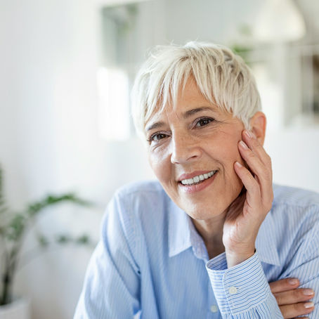 woman with wrinkles