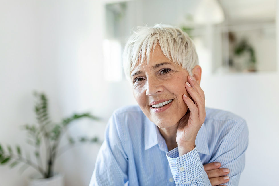 woman with wrinkles