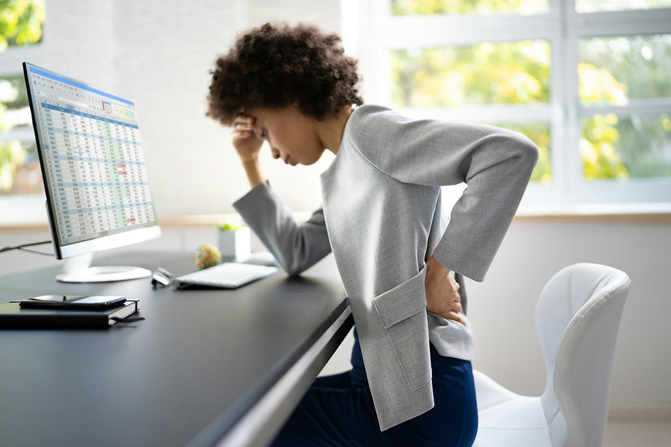 woman with low back pain