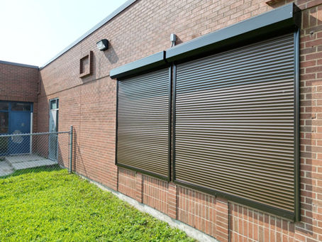 retrofit security shutter for storefront