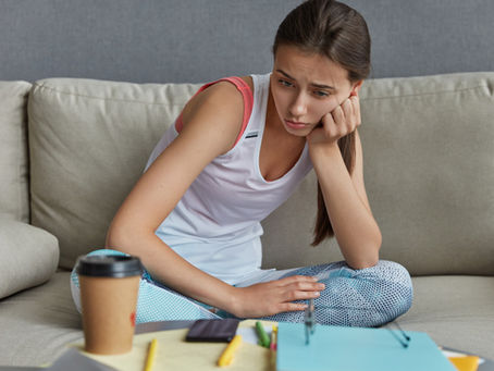 stressed teen