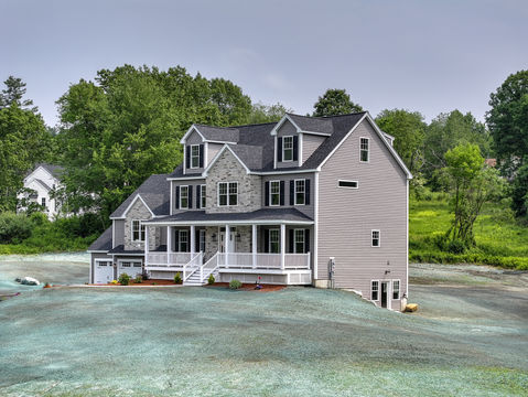 Areial drone MLS of Country Home in Hollis NH