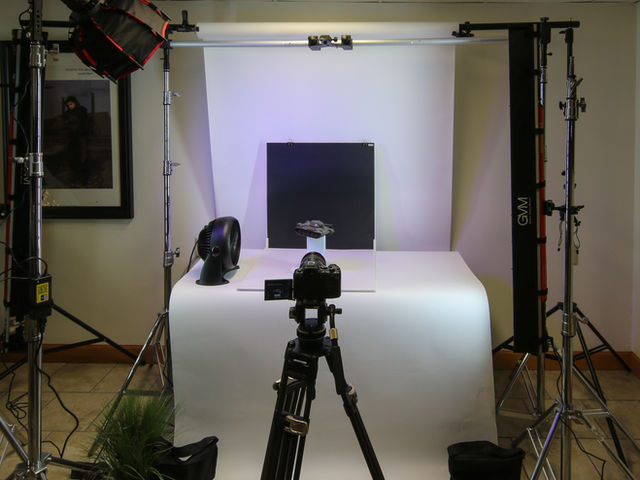 Absolute Imagery, LLC in the field - Lighting setup for product photography