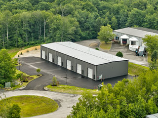 Professional Aerial Drone HDR Imagery of New Commercial Industrial Multi-unit Condos - Hooksett NH