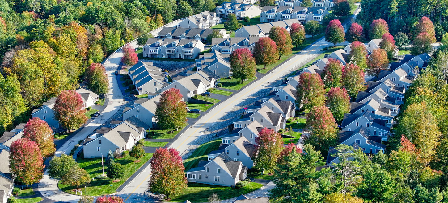 Aerial Drone HDR Imagery of Condo Complex Homes