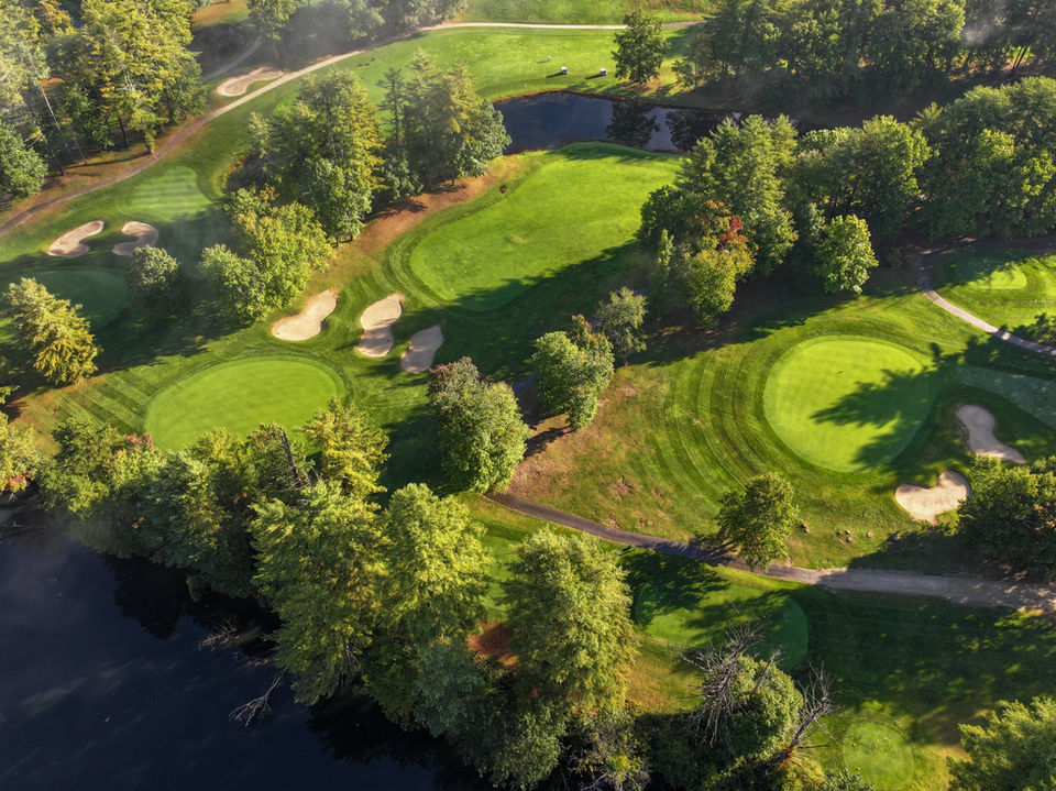 Drone arial image NH golf course