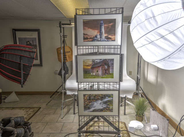 Custom framed photography for mounting