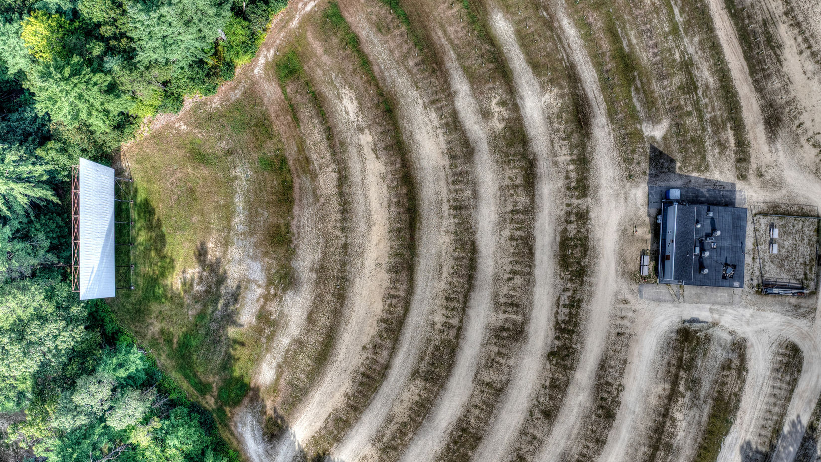 Contact Absolute Imagery - Aerial Drone HDR Photograph of Drive-in Movie Complex