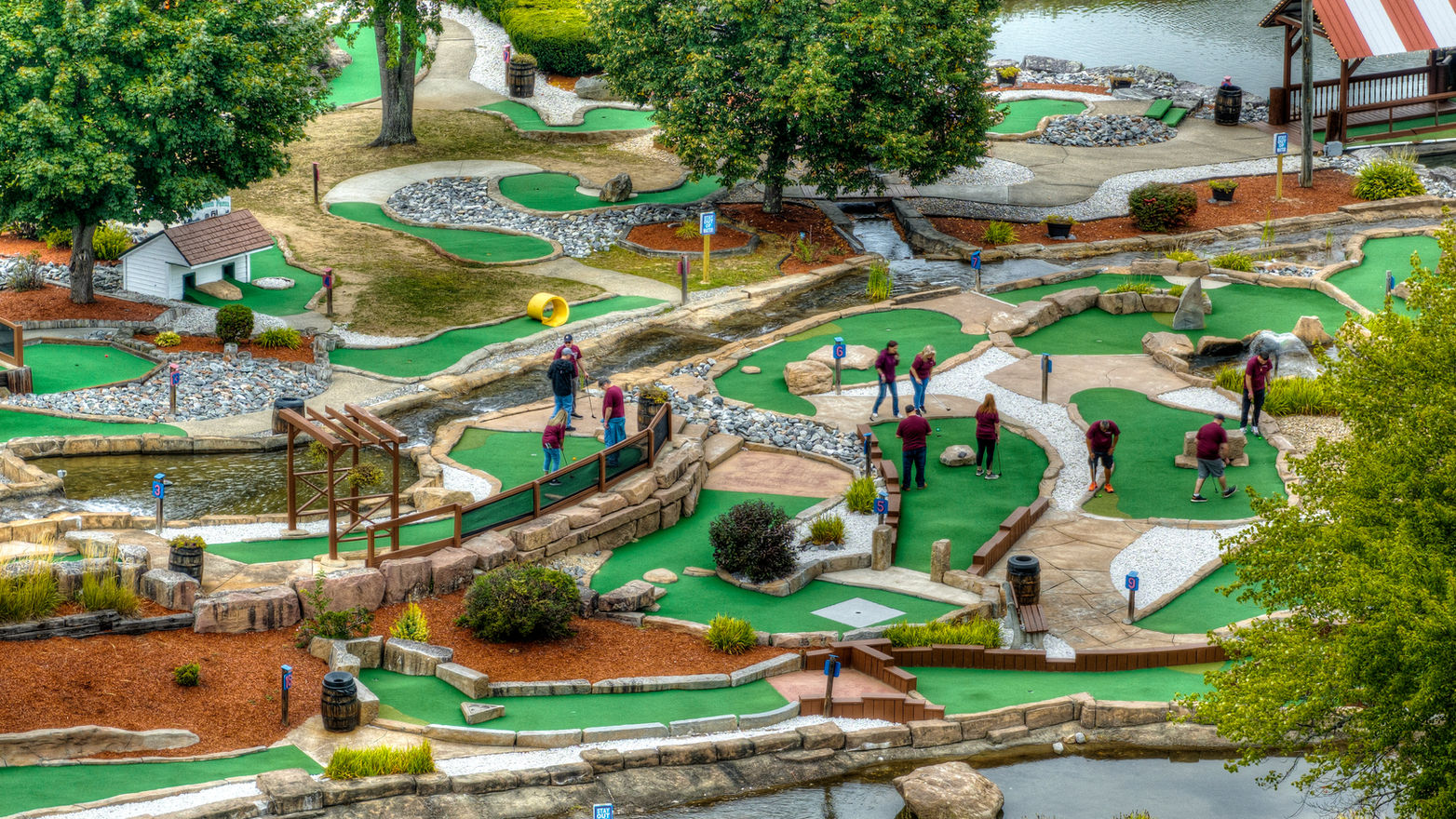 Aerial Drone HDR Imagery of Company Golf Outing Event