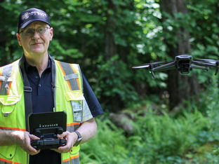 On site with Absolute Imagery in NH - Drone and pilot