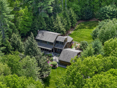 Aerial drone MLS Country Home