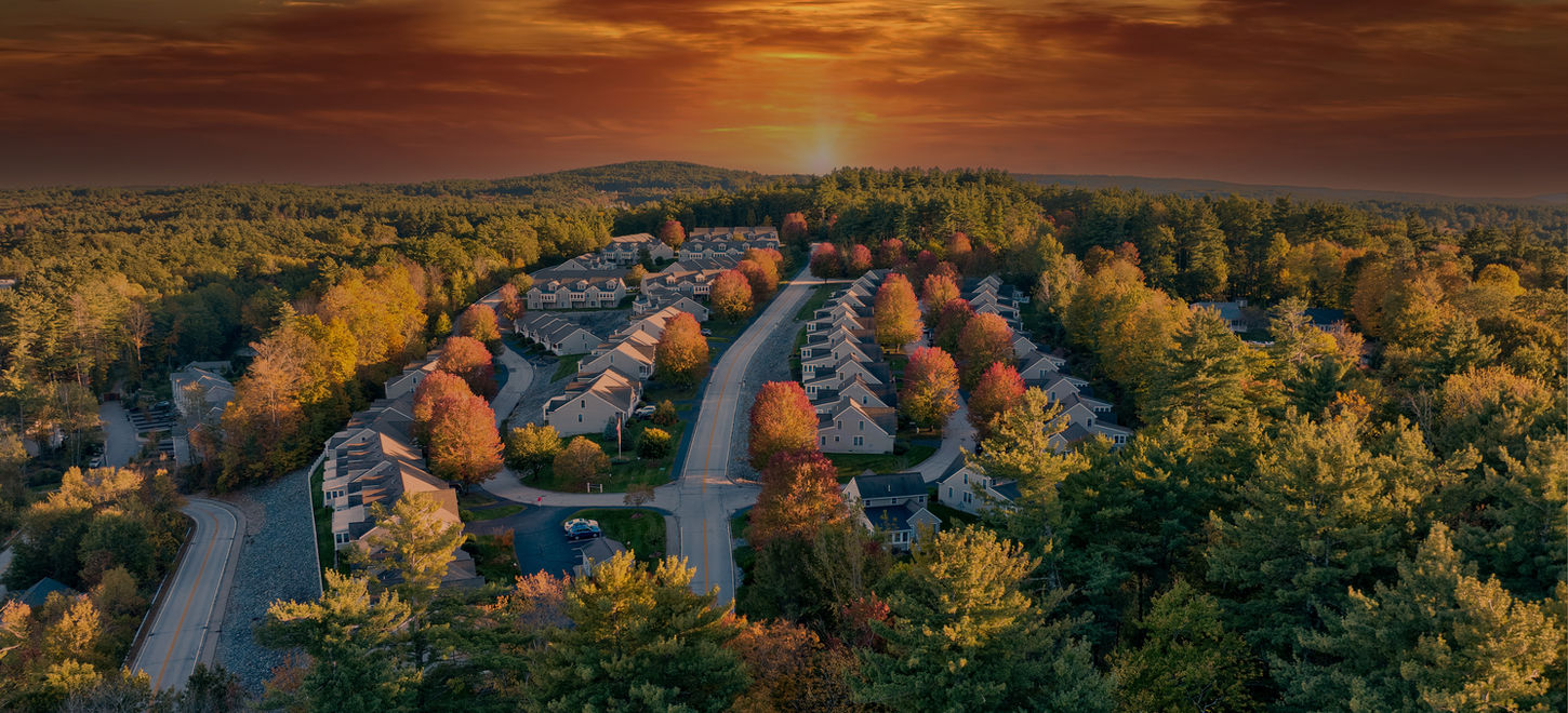 Business Aerial Drone UAS HDR Imagery of Condominium Complex for Online Marketing