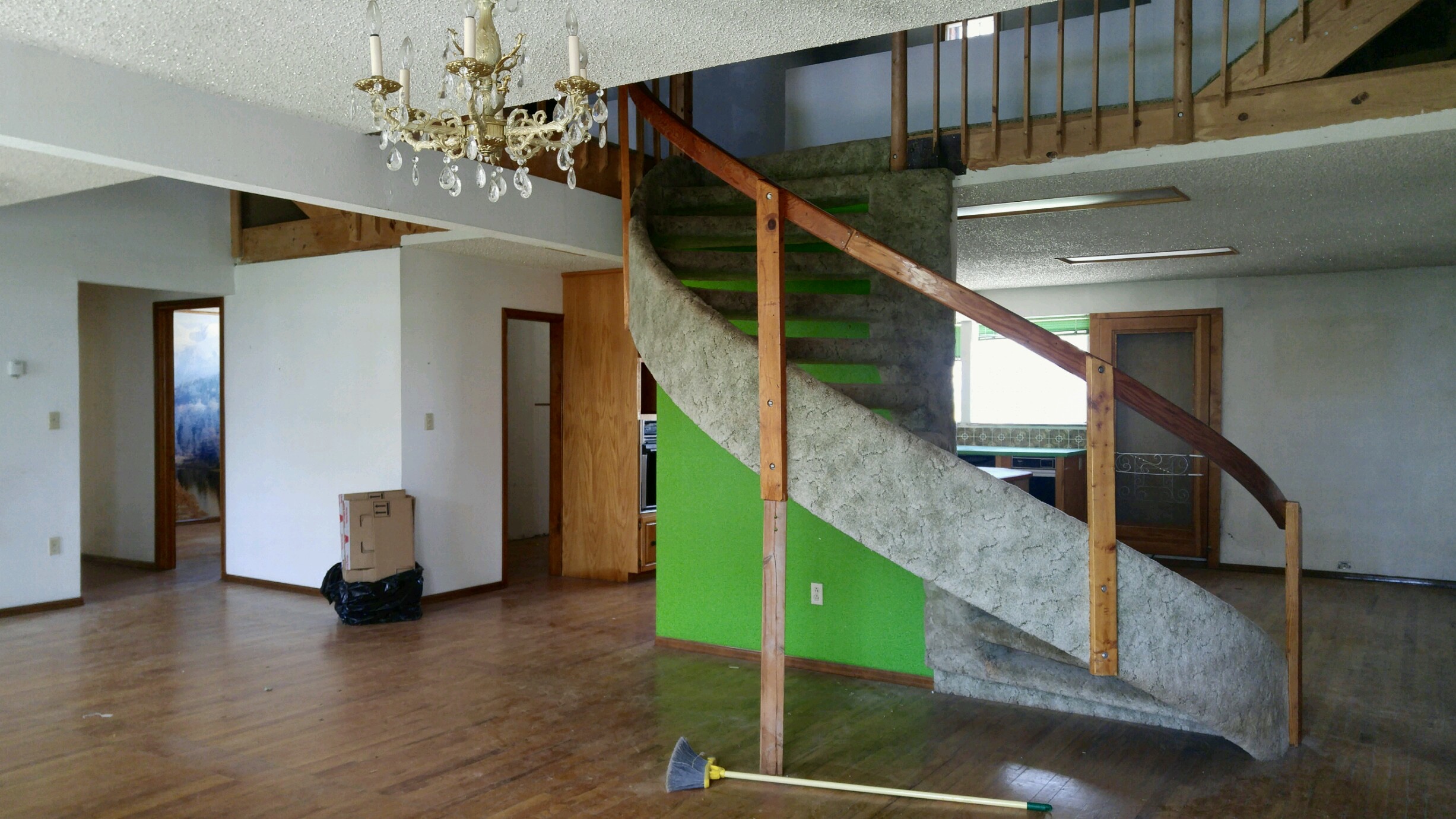 Schoolhouse Staircase Before