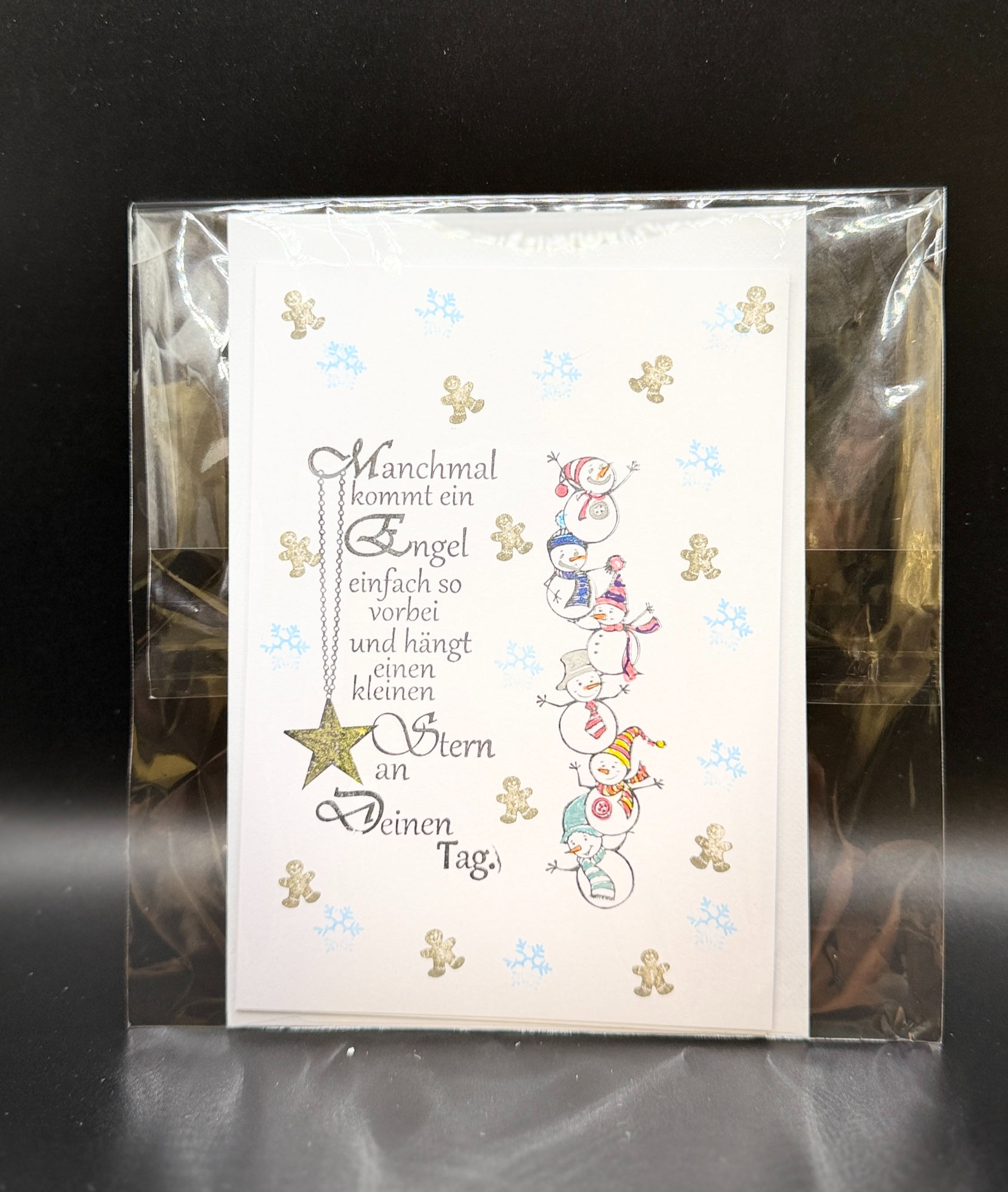 Weihnachtsgedicht mit Schneemänner