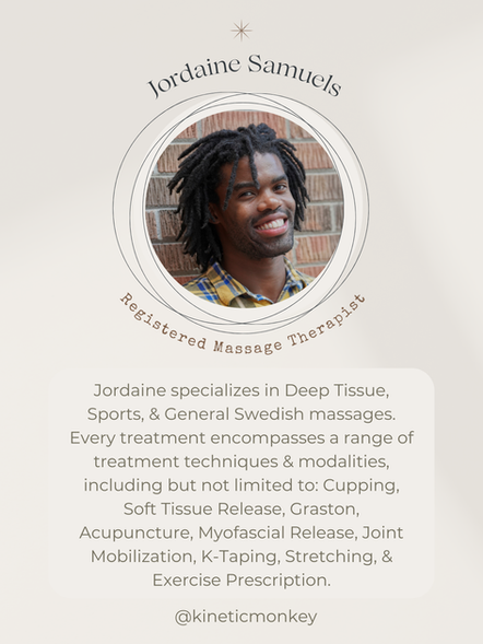 Jordaine Samuels Registered Massage Therapist The Spruce Wellness Clinic