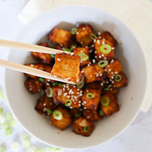 Honey Garlic Tofu Bite