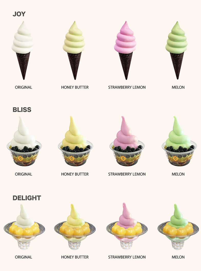 Soft Serve Menu Mochinut