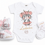 set nascita, body, scarpine da culla neonato, bavaglino personalizzati