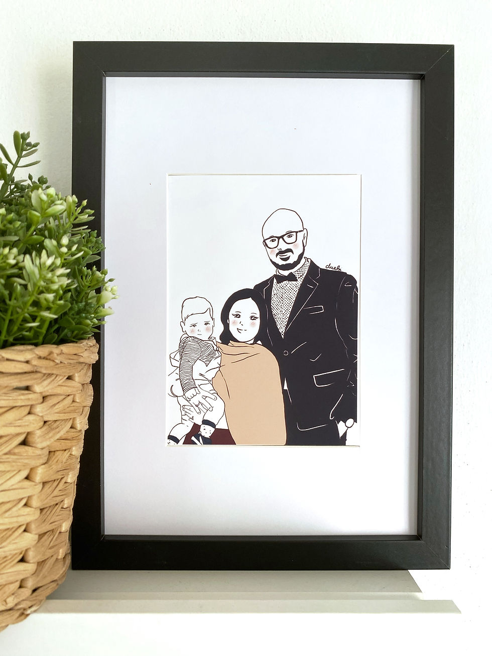 Miniatura: Quadretto A4 con caricatura