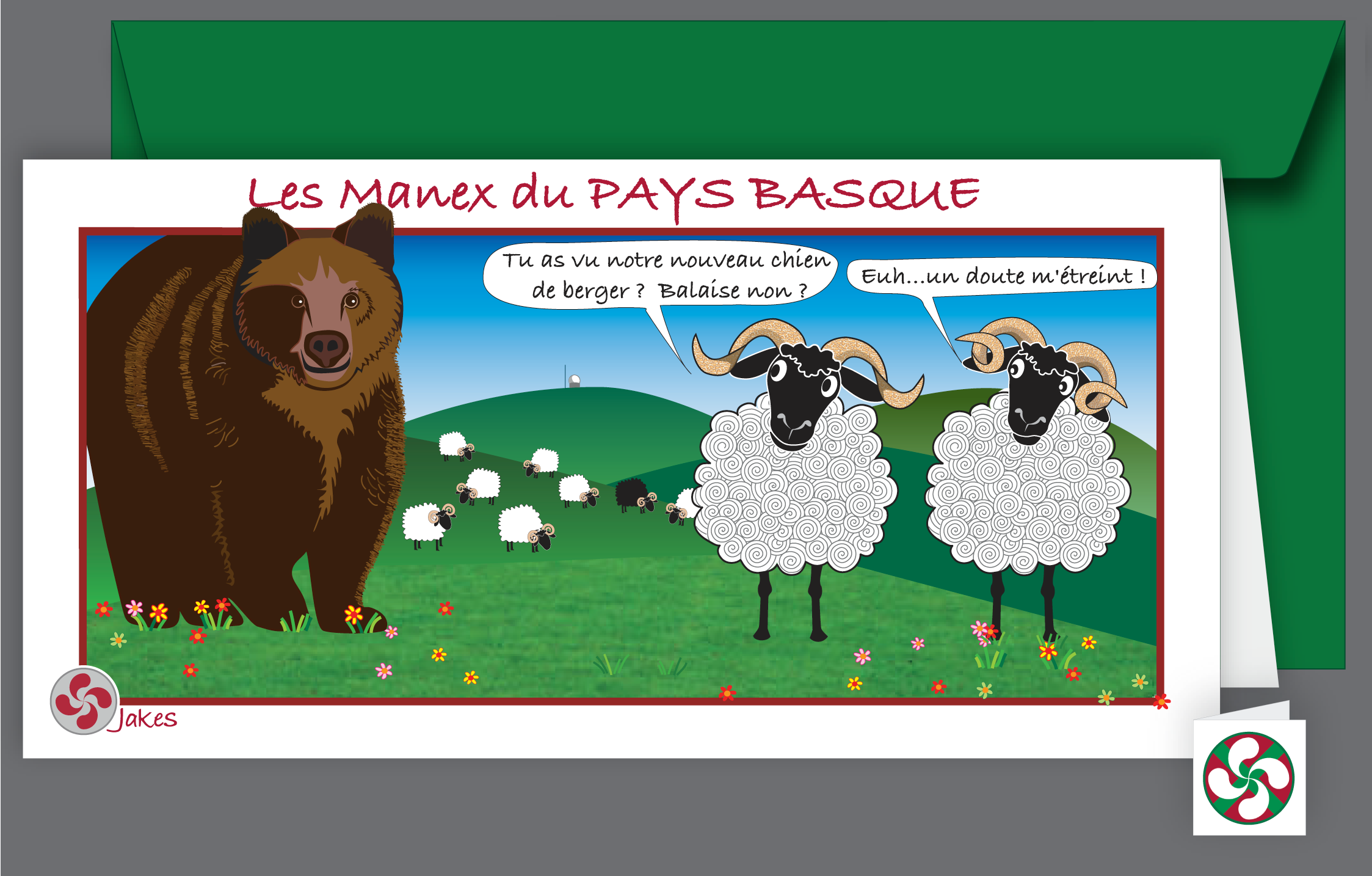 "Artzamendi" Carte panoramique