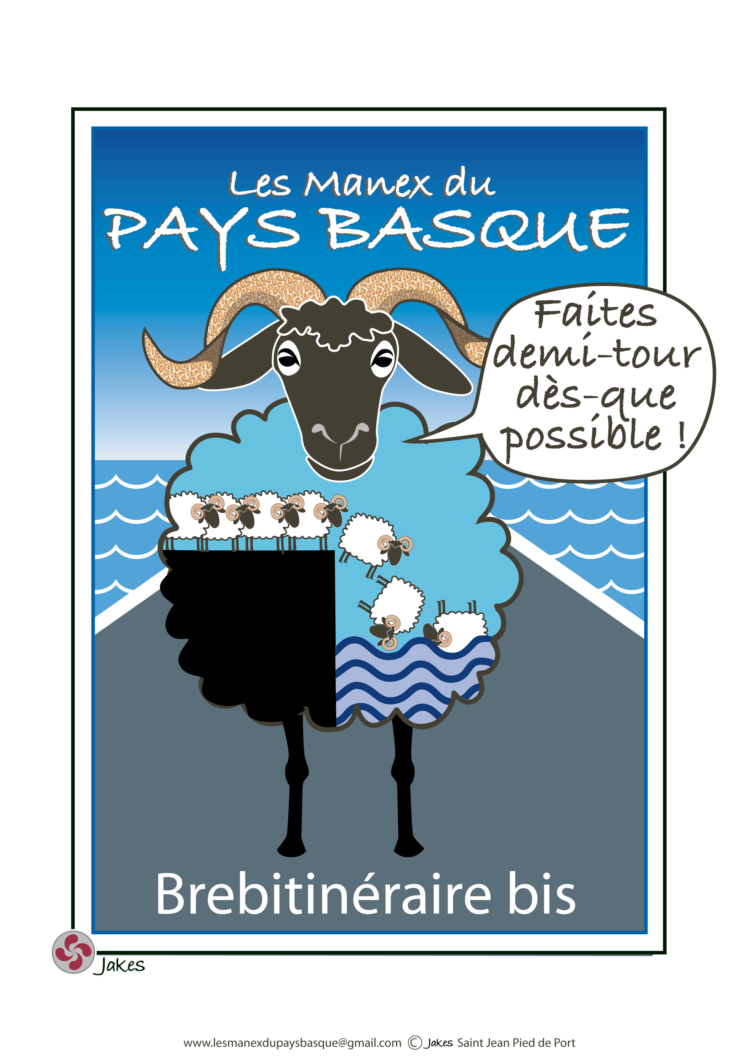 AFFICHE 210X297 mm "BREBITINÉRAIRE BIS"