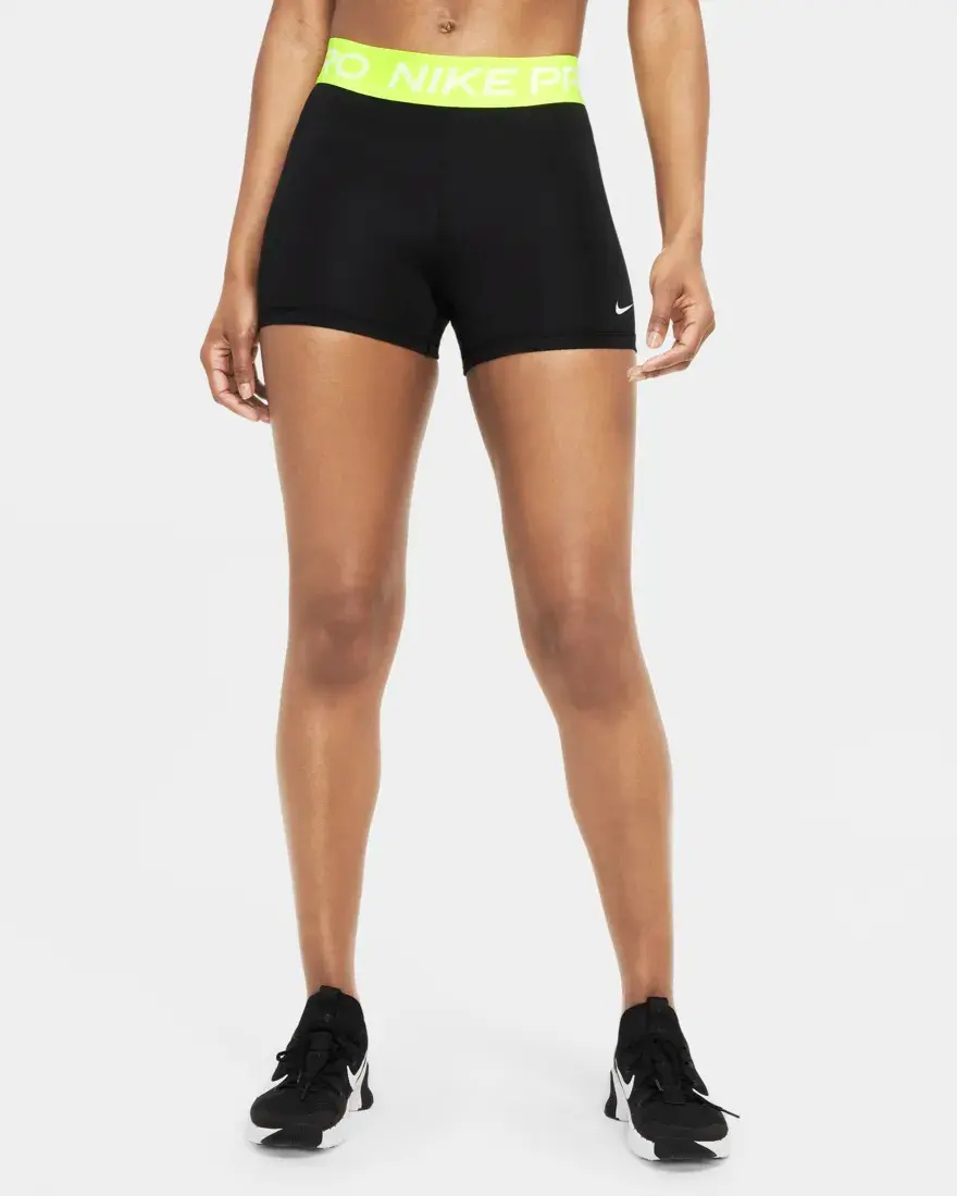 縮圖：Nike Pro Women's 3" Training Tights (Yellow/Black)