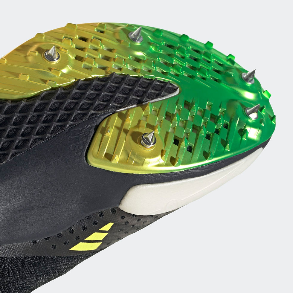 縮圖：Adidas Adizero Ambition Spikes (Core Black / Beam Yellow / Solar Green)