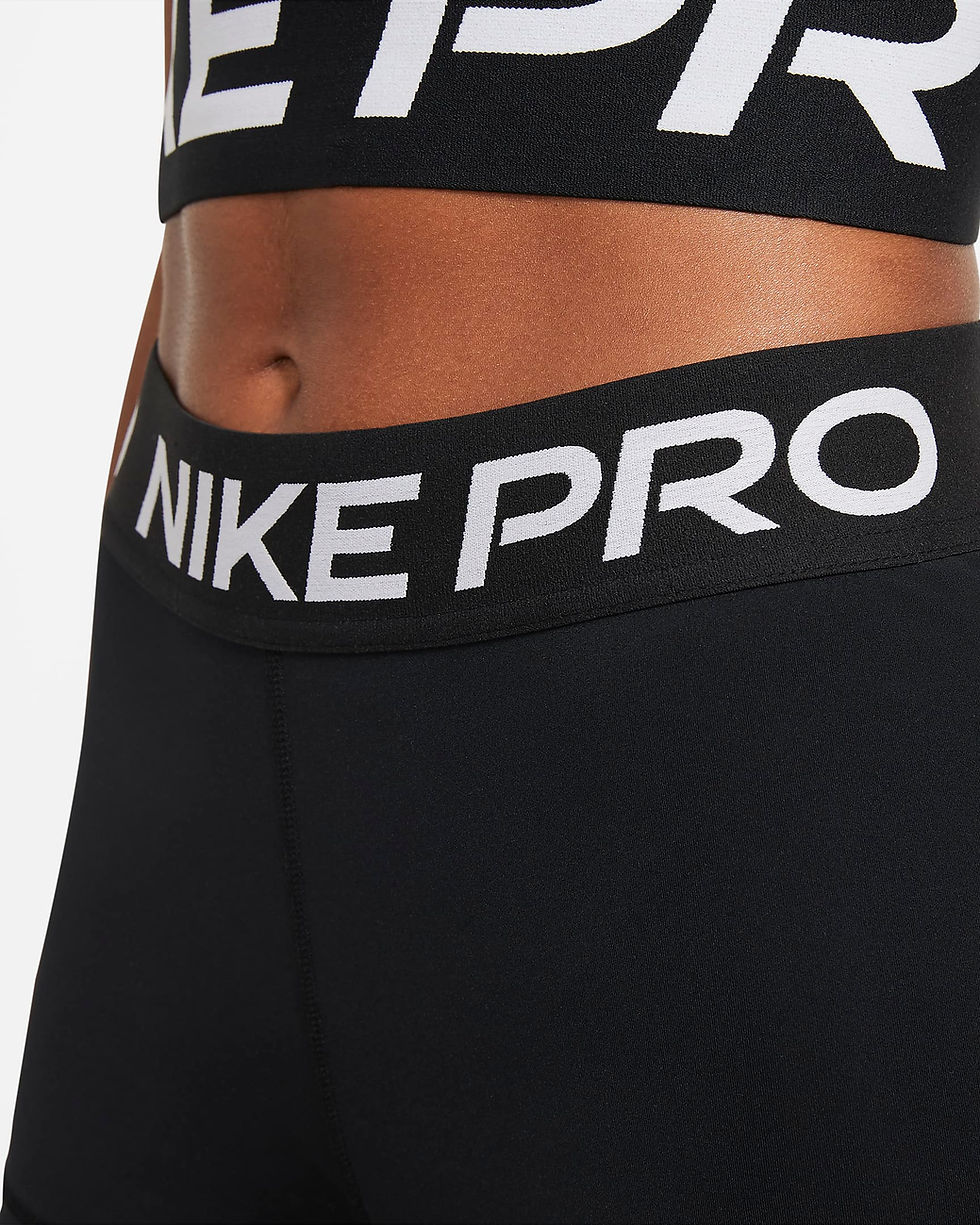 縮圖：Nike Pro Women's 3" Training Tights (Black/White)