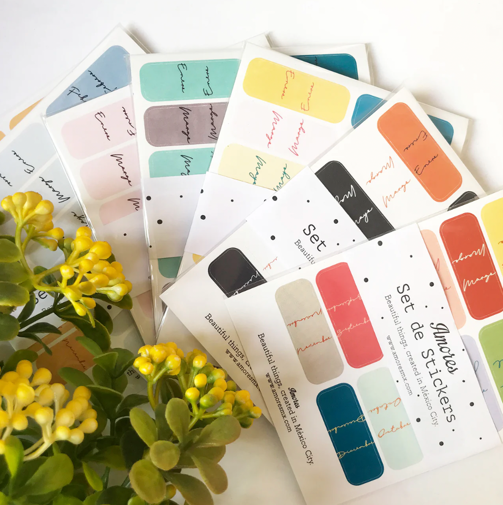 -50% Stickers Pestañas de meses