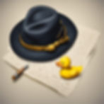 Chapeau d'indiana Joy avec un petit canard vibrant