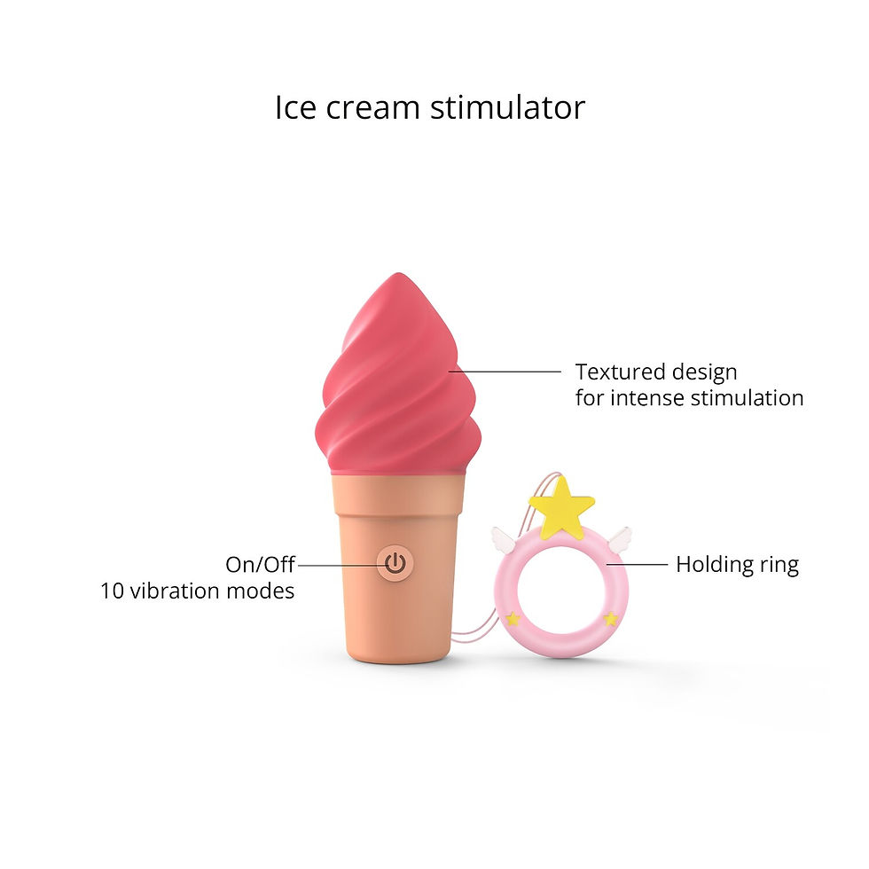 Miniature : Cand Ice mini stimulateur framboise ou vanille spécifications