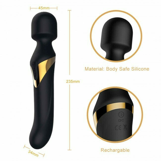 Miniature : Dual orgasms vibro wand rechargeable spécial Point G spécification