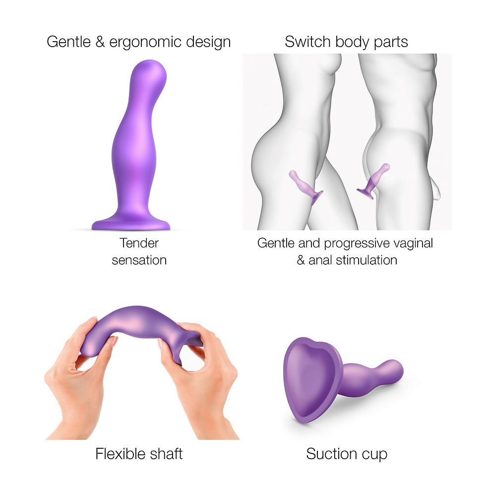 Miniature : Dildo Plug Curvy Point G Point P utilisation