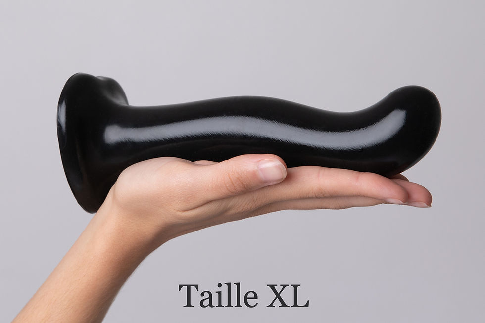 Miniature : dildo gode point P et point G allongé dans la main taille XL