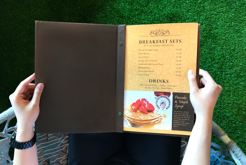 Hard Cover Menu 菜单