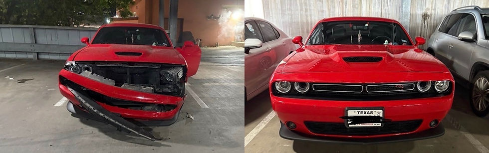 Car before and after