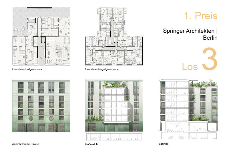 Wettbewerbsbeitrag - Los 3 - 1. Preis - Springer Architekten, Berlin