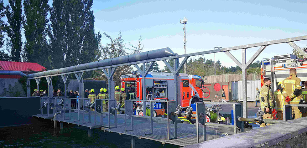 Übung Berliner Feuerwehr- und Rettungsdienst-Akademie
