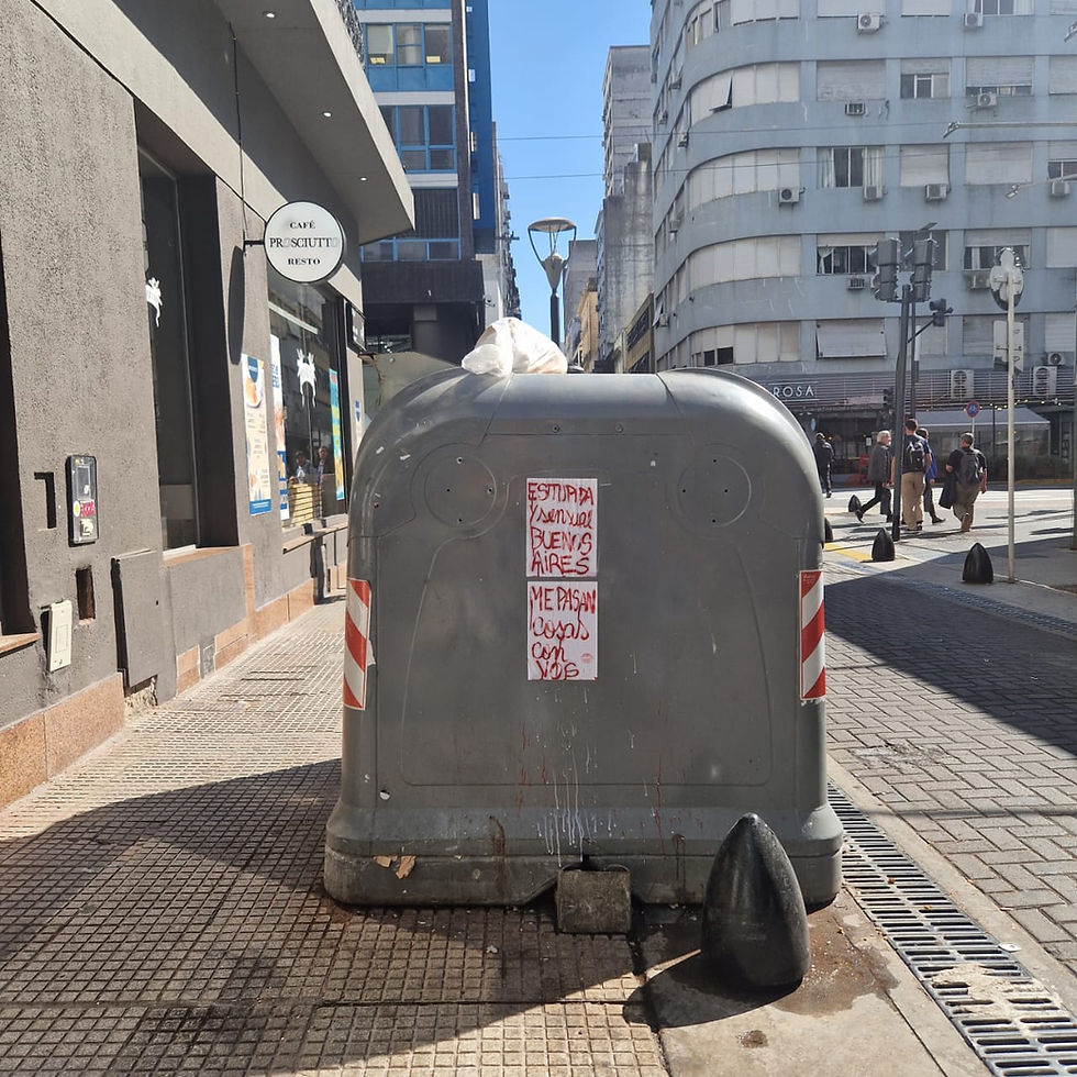 SOBRE LO QUE EXHIBIMOS EN LA CALLE