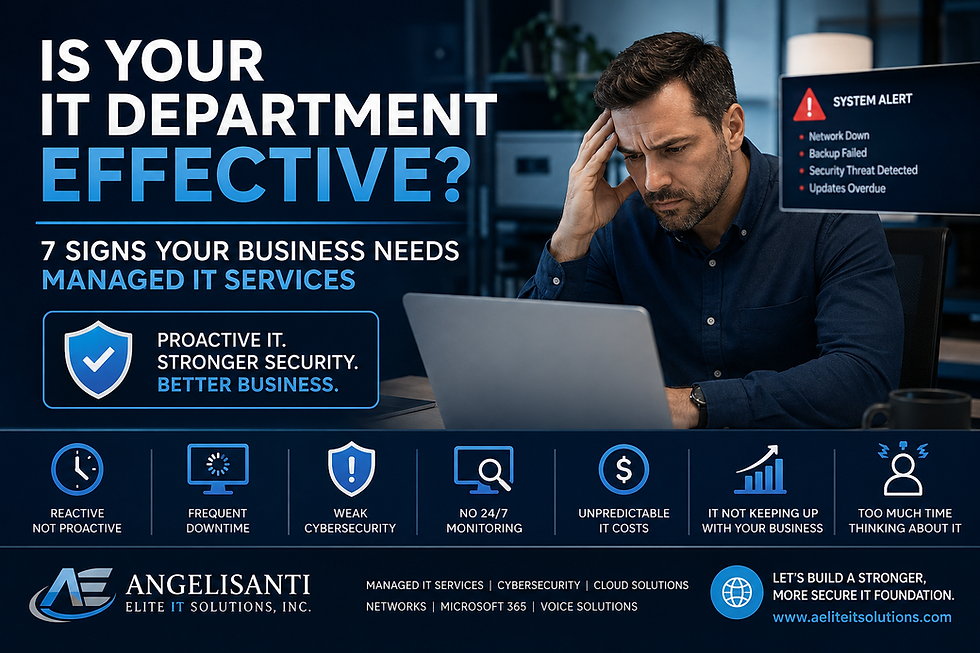 Is Your IT Department Effective? 7 Signs Your Business Needs Managed IT Services