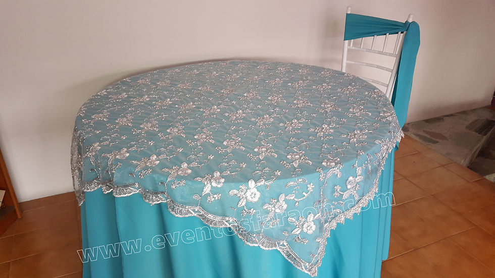 Miniatura: SOBREMANTEL PLATEADO CHANTILLY