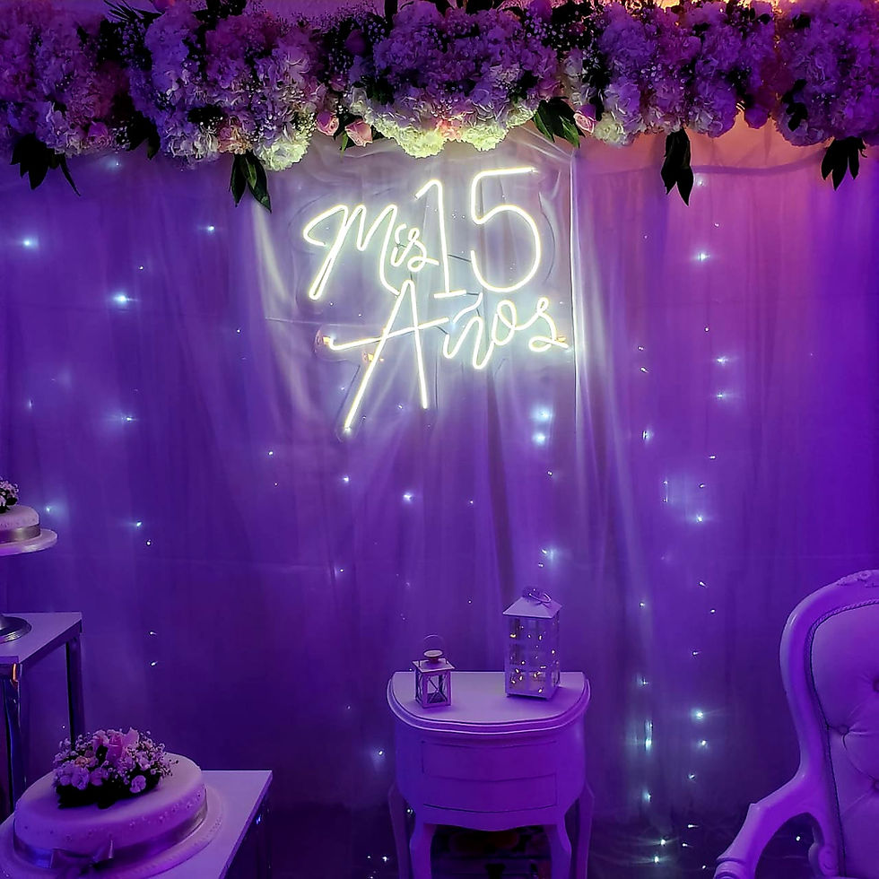 Miniatura: AVISO NEON QUINCE AÑOS