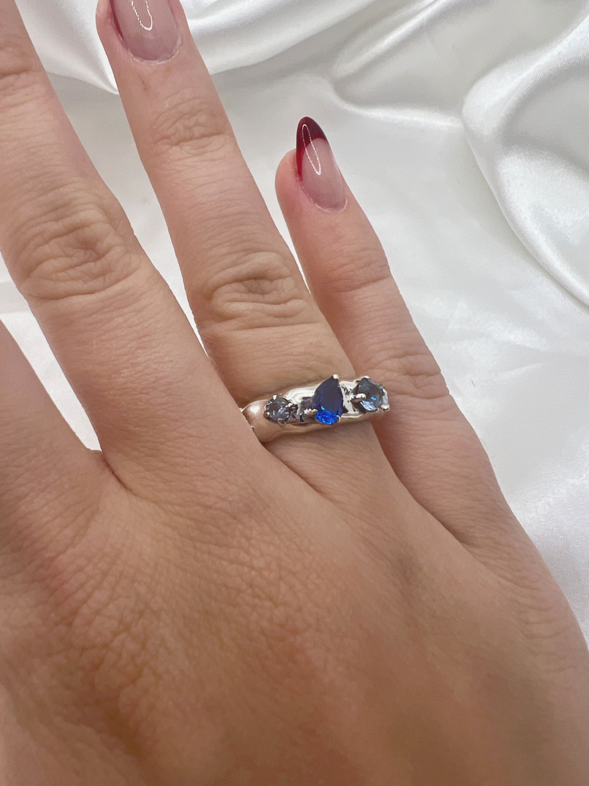 Celestial Ring Blue Silver
