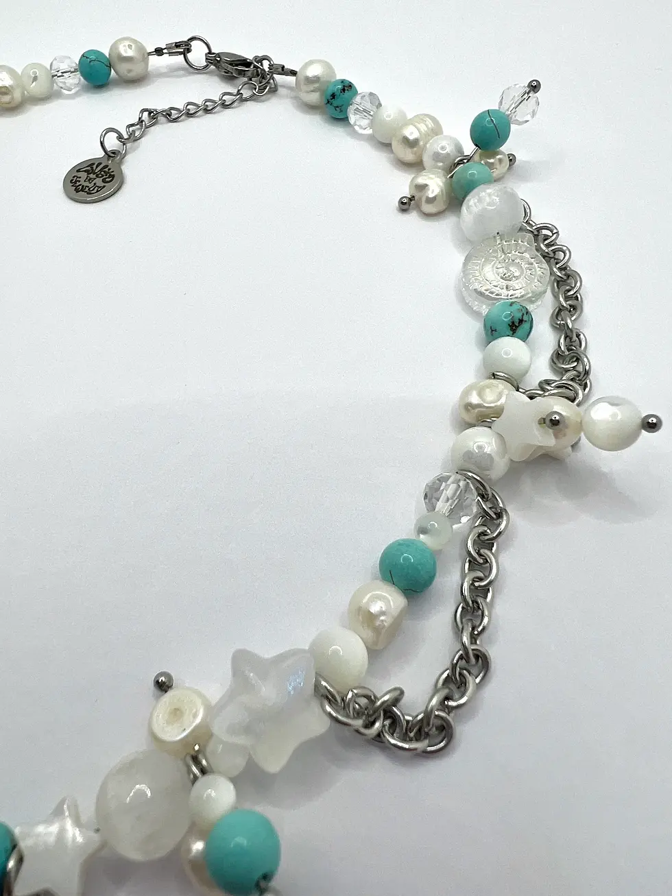 Miniaturbild: Kristallkette Turquoise Glow