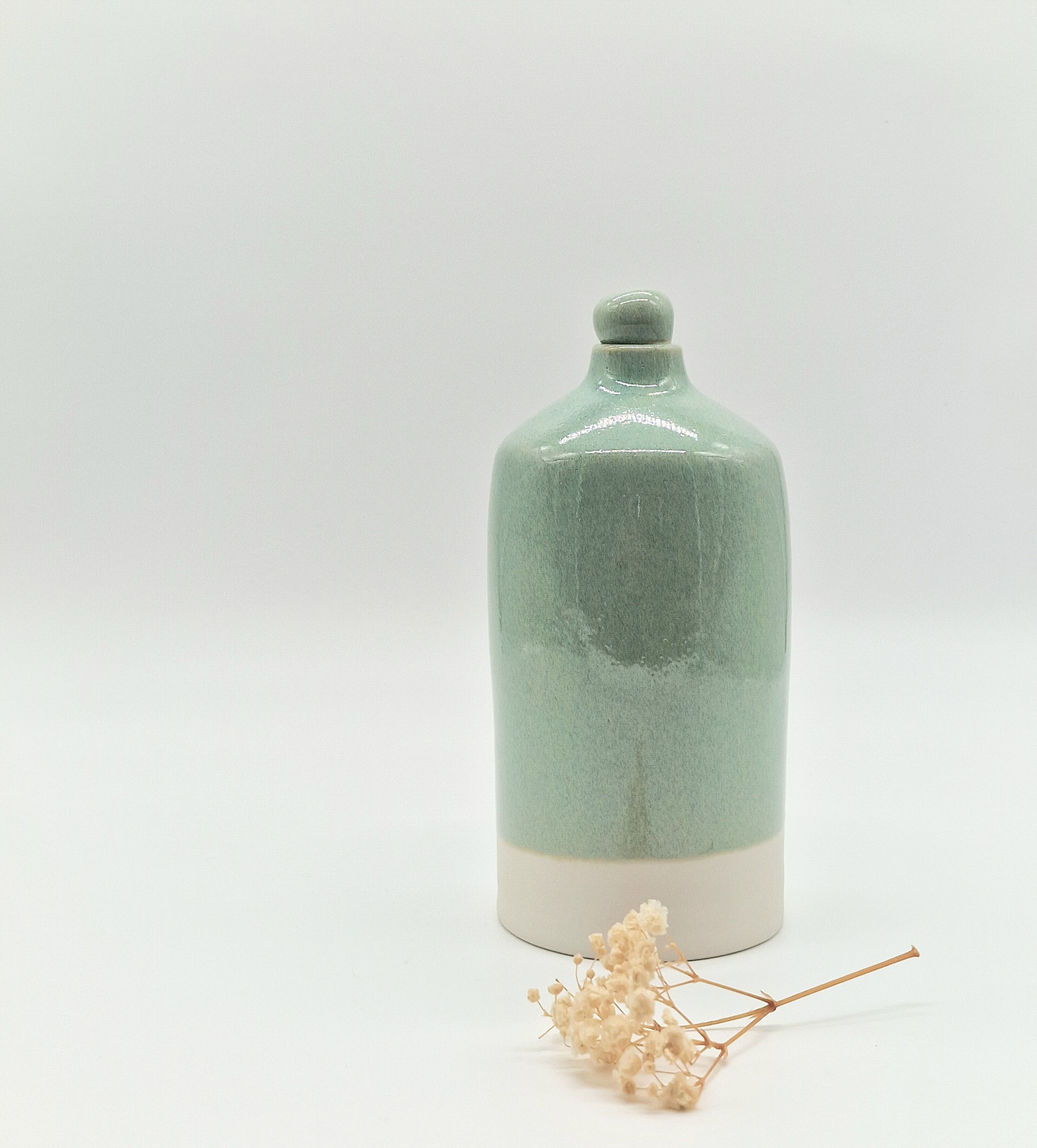 Vase bouteille avec bouchon