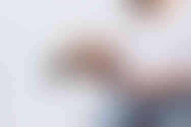 designer holding samples