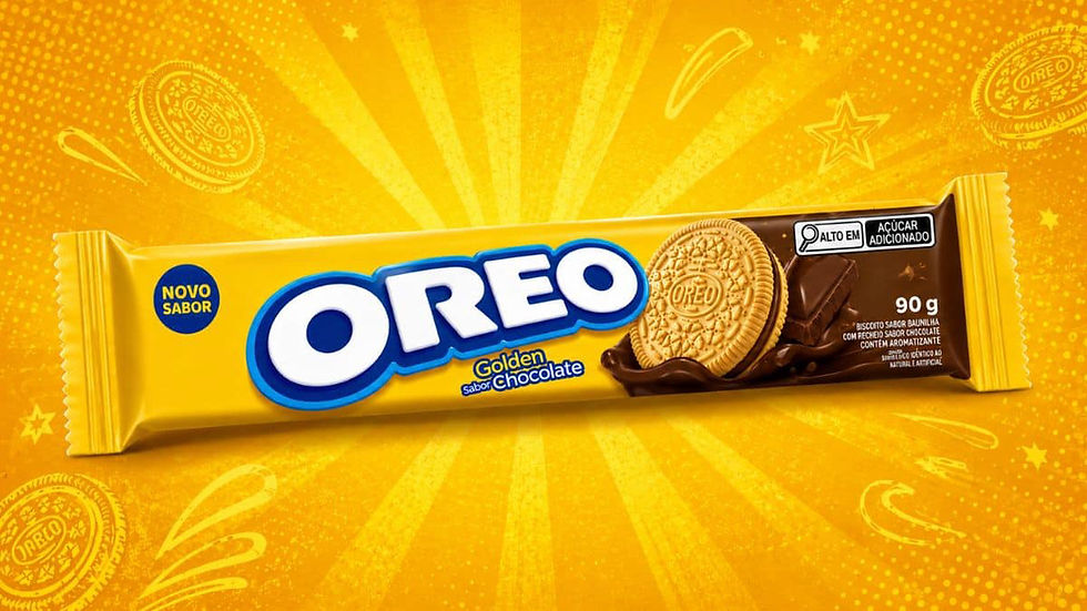 Oreo amplia portfólio no Brasil com a chegada de Oreo Golden sabor chocolate