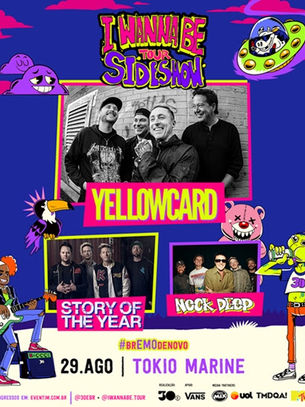 I Wanna Be Tour anuncia noite com Yellowcard, Story Of The Year e Neck Deep em São Paulo
